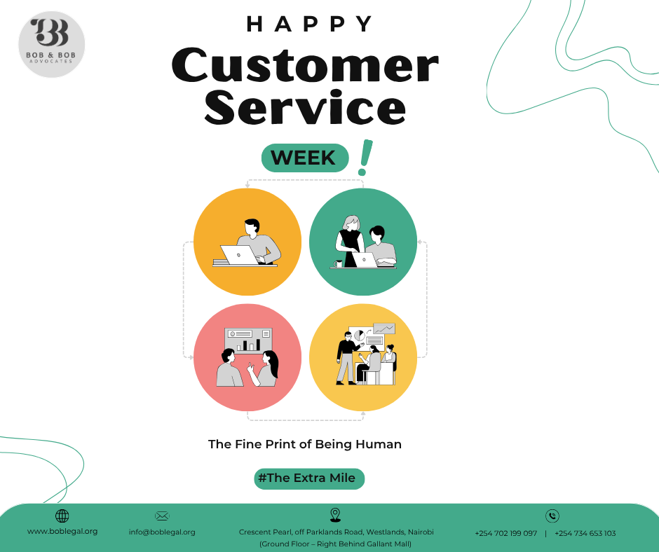 Customer Service Week 2026 | The Fine Print Of Being Human by Bob & Bob Advocates